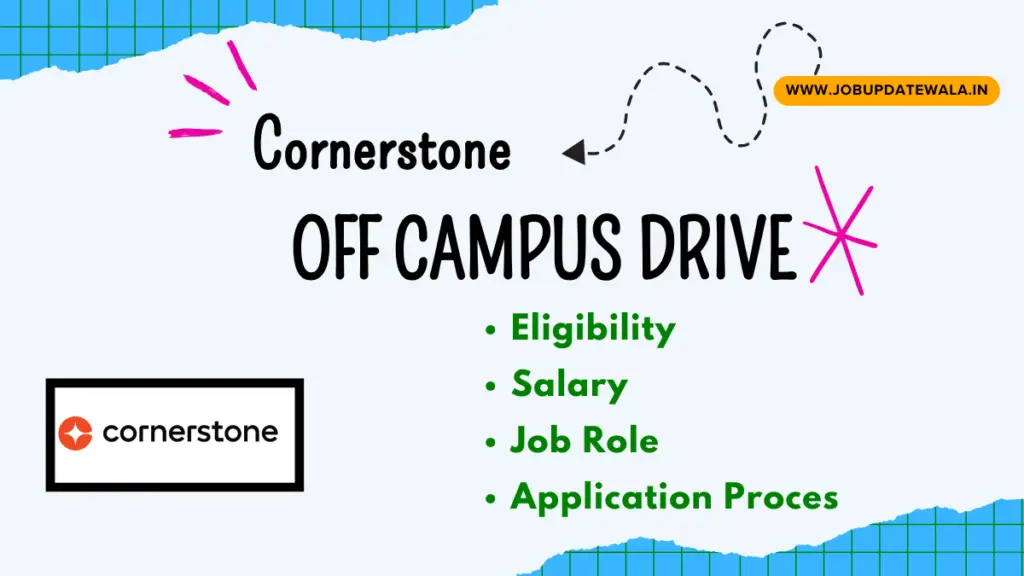 Cornerstone Off Campus Drive 2024 Cornerstone hiring java developer Intern