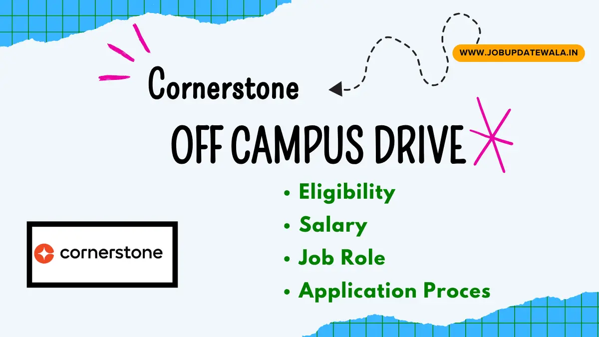 Cornerstone Off Campus Drive 2024  Cornerstone hiring java developer Intern