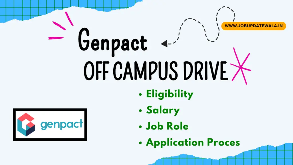 Genpact Off Campus Drive 2024 Genpact Hiring Technical Associate