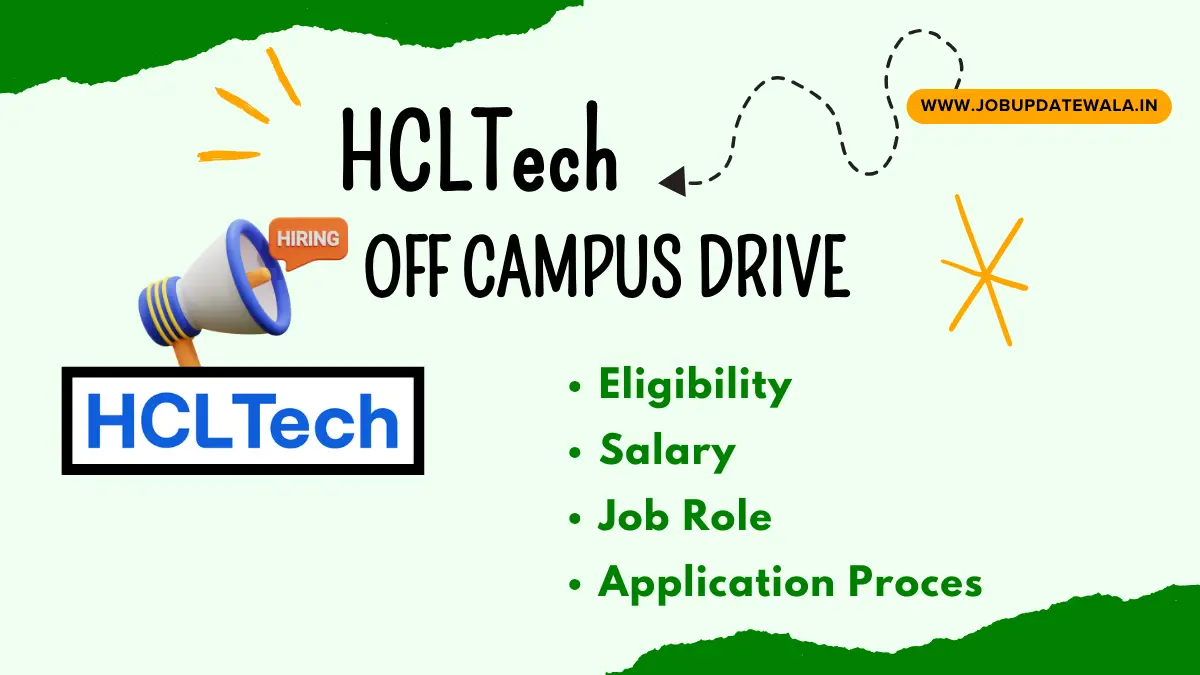 HCLTech Off Campus Drive 2024 HCLTech Hiring Graduate Engineer Trainee