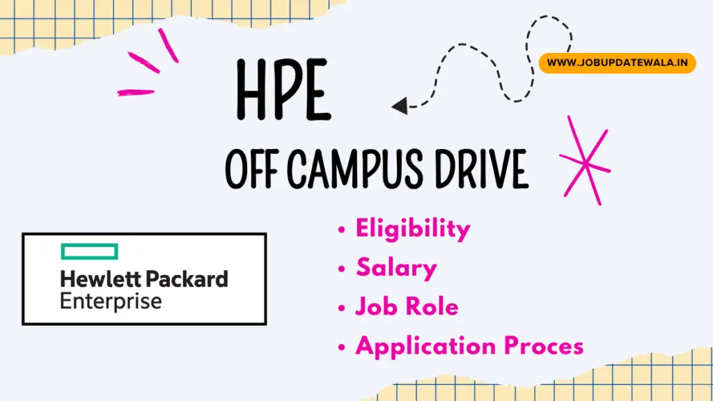 HPE Off Campus Drive 2024 Hiring for Intern