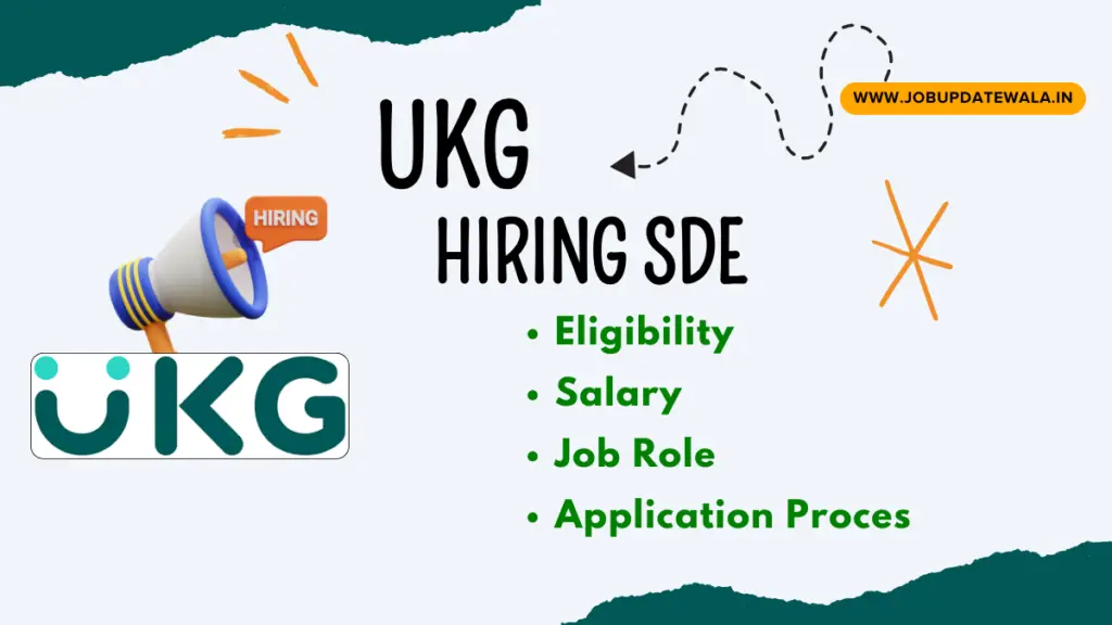 UKG Hiring Fresher for Software Engineer New Job Updates